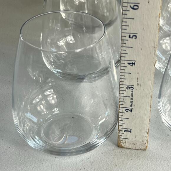 Luigi Bormioli Stemless Wine Glass 5” Set of 6 - Picture 2 of 8
